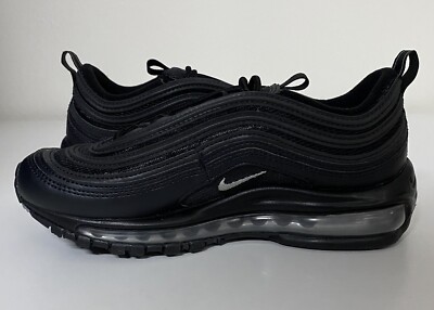 Nike Air Max 97 Women's Sz 6 Black Metallic Silver Running Shoes