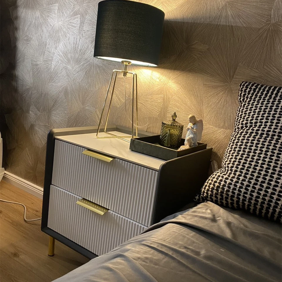 Nachttisch Nachtschrank Kommode Nachtkommode Keine Installation erforderlich DE - Bild 2 von 4