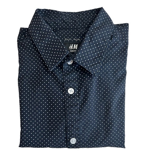 H&M Slim Fit Button Down Dress Shirt Black Men's Medium | eBay H&M Slim Fit Button Down Dress Shirt Black Men's Medium | eBay