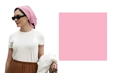 LIGHT PINK SOLID 22" BANDANA Head Neck Wrap Scarf Face Mask Handkerchief Hanky
