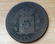 1878 Spain 10 Centimos Alfonso XII 1878 Spain 10 Centimos Alfonso XII