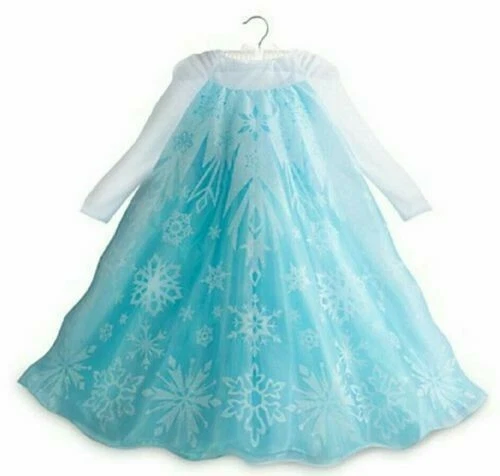 Disney s Frozen Elsa Singing Musical Costume Gown Dress 9 10 eBay