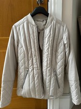 Ilse Jacobsen Hornbaek Cream Quilted Women’s Jacket / Coat 34 Small