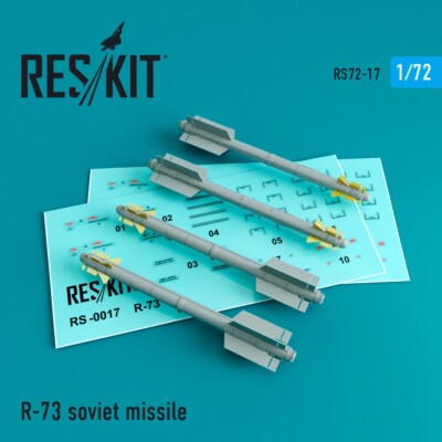 1/72 Reskit RS72-0017 R-73 Soviet Missile (4 pcs)