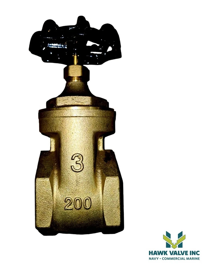 3 BRONZE 200 NON-RISING FNPT GATE VALVE - TRIANGLE - Image 3 of 4