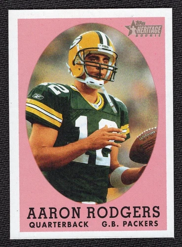 2005 Topps Heritage AARON RODGERS 1958 SP RC Packers #344 Pittsburgh Steelers