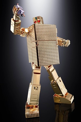 BANDAI SOUL OF CHOGOKIN GX-32SP GOLD LIGHTAN CHOGOKIN 50th Ver. 130mm - Picture 4 of 9