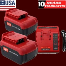 18V 6.0Ah Lithium-Ion Battery for Porter Cable PC18B PC18BL PC18BLX / Charger