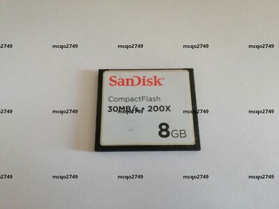 sandisk  8GB  30MB/S  200X CF Memory CARD compact flash card