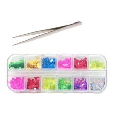 Wrapables Dazzling Nail Art Rhinestones Nail Manicure with Plastic Case