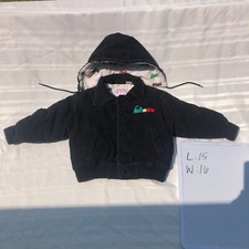 Vintage Honors Boys Size 3T Lined Black Cordoroy Lined Jacket With Vehicles