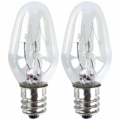 2 X Eveready Night Light Replacement Spare Bulbs 7W E14 Screw Cap Long