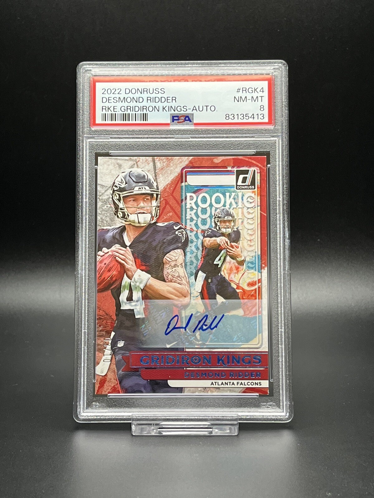 Desmond Ridder Panini Donruss Rookie Gridiron Kings #RGK4 Autograph