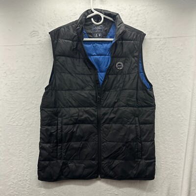 Abercrombie And Fitch Small Black and Blue Vest Mens Nylon
