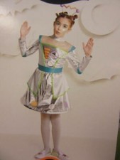 Kids' Robot Dress with Headpiece Metallic Halloween Costume Medium 7-8