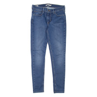 LEVI'S 710 BIG E Womens Jeans Blue Slim Skinny Stone Wash W30 L29