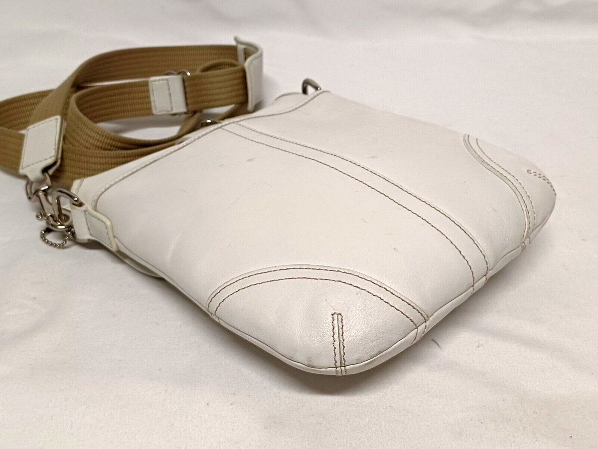 COACH SOHO IVORY LEATHER Y2K SWINGPACK CROSSBODY BAG | eBay