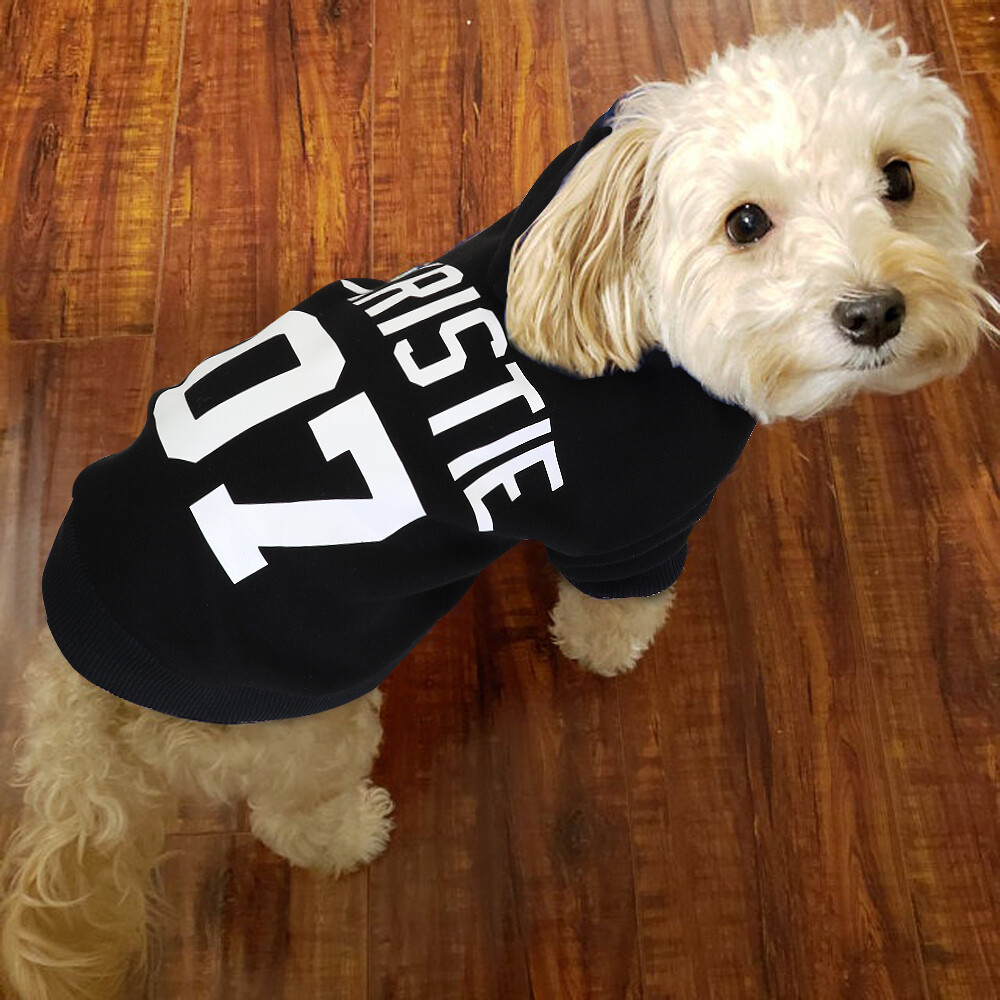 Personalized Dog Coat Hoodie Jacket Customized With Name French Bulldog