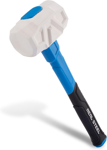 Rubber Mallet 32 OZ White Rubber Hammer with Soft Head for Flooring, Woodworking - Picture 11 of 12