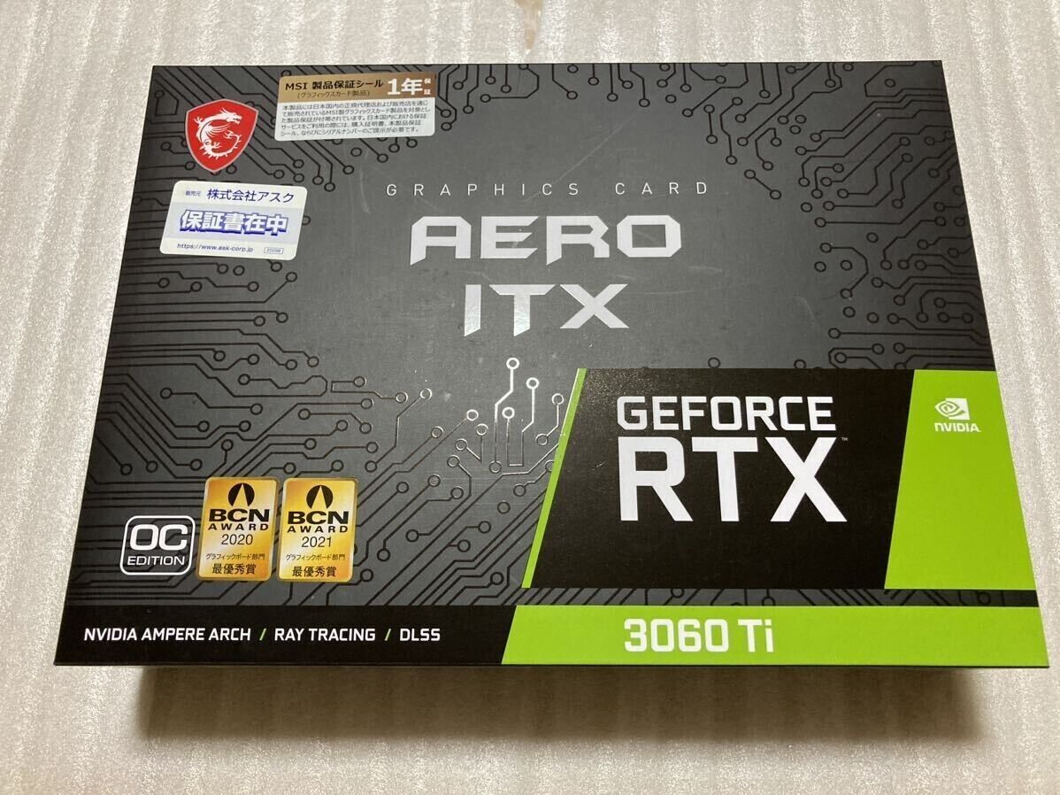 MSI GeForce RTX 3060 Ti AERO ITX 8G OC LHR Graphics Card New MSI GeForce RTX 3060 Ti AERO ITX 8G OC LHR Graphics Card New