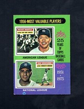 1975 Topps Mickey Mantle MVP ~ Don Newcombe #194 ~~ Nice Card