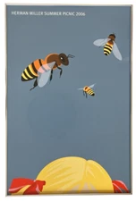 Herman Miller " SUMMER PICNIC " 2006 Design Kathy Stanton Original Poster