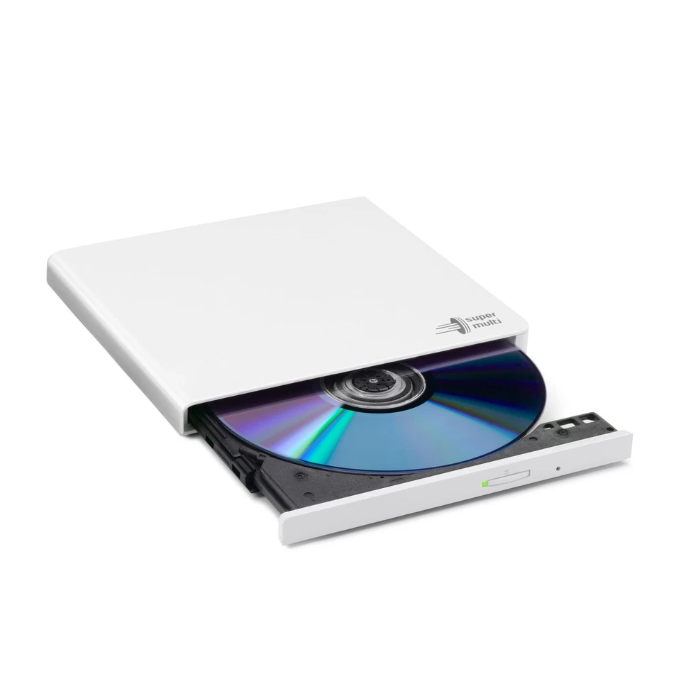 LG HLDS GP57EB40 DVD-RW-EX BK Externes DVD-Laufwerk Weiß - Bild 2 von 4