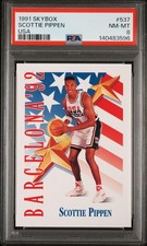 1991 SKYBOX USA #537 SCOTTIE PIPPEN PSA 8