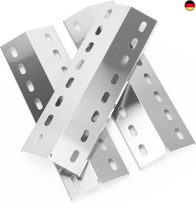 Uniflasy Edelstahl Brennerabdeckung 36,5 x 12 cm für Gasgrill   3 Stück Aro