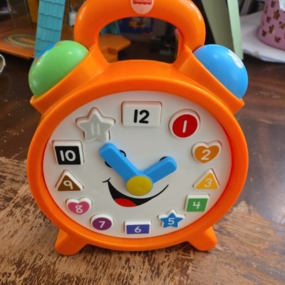 Fisher Price Laugh and Learn Orange Counting Clock Shapes Colors Toddler Toy