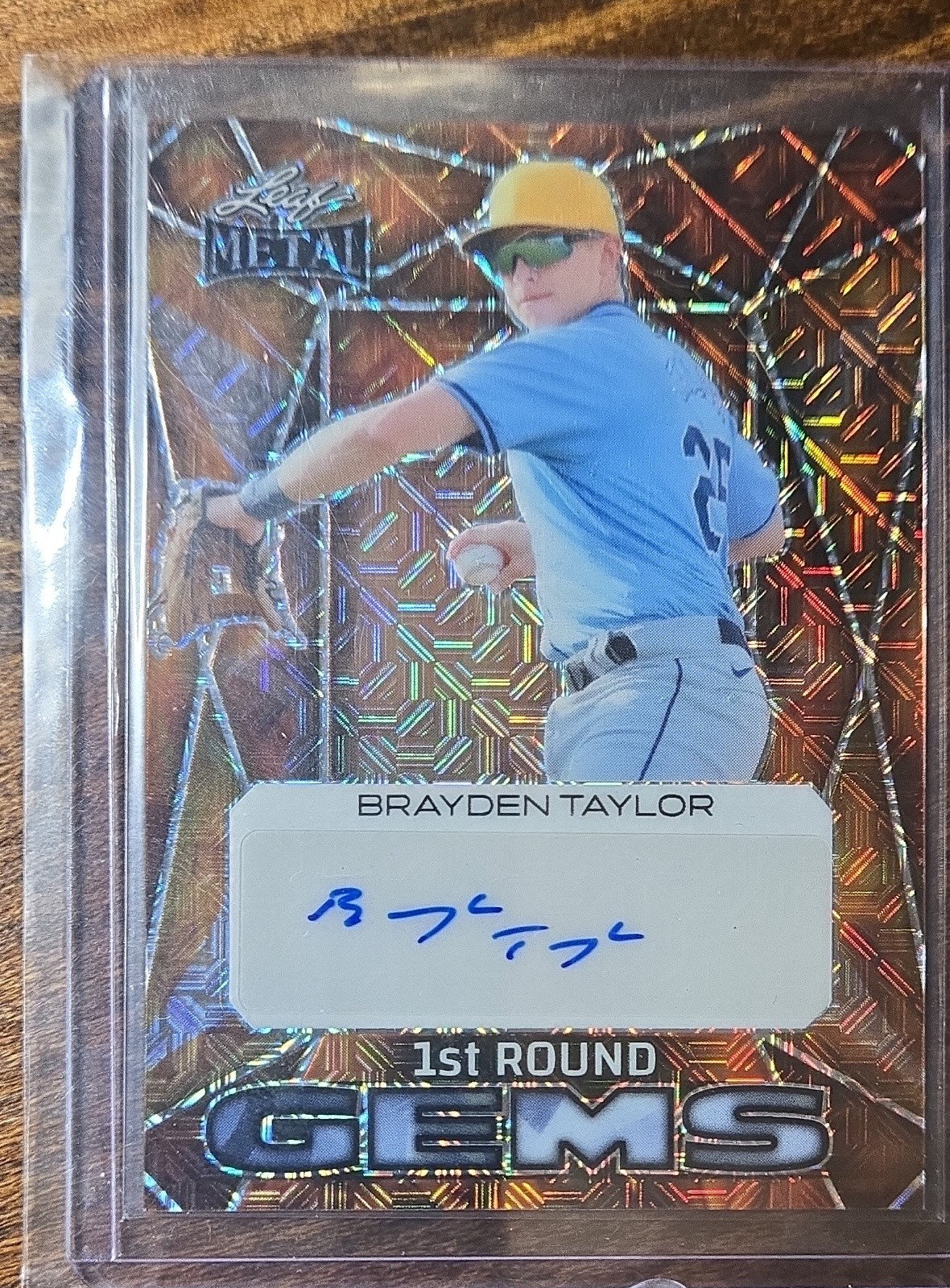 2024 Leaf Metal - 1st Round Gems Brayden Taylor #1RGBT-1 GOLD 1 OF 1 