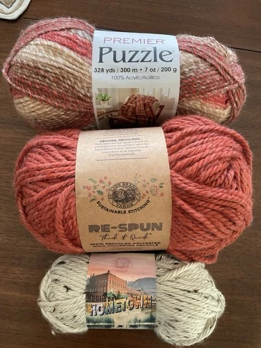 Lion Brand, Premier Brand Bulky Super Bulky Yarn (LOT 3) Beautiful Fall Colors - product listing photo