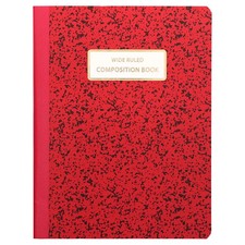 Pen Gear Composition Notebook Wide Ruled 80 Sheets Red 7.5 x 9.75 in