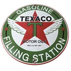 Vintage Texaco Gasoline Sign - Filling Station Porcelain Gas Pump Sign