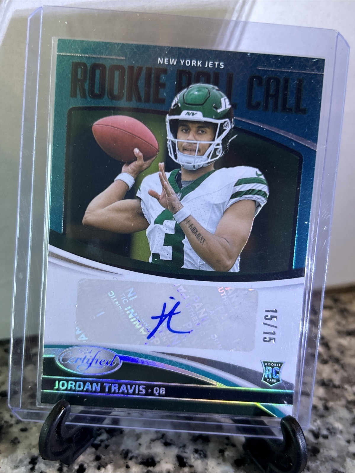 Jordan Travis Panini Certified Rookie Roll Call Signatures #RRC Base