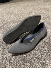 Rothy's The Point Womens Size 7 Gray Casual Classic Slip On Ballet Flats Shoes