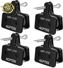 High-Performance Bike Disc Brake Pads w/ Spring – Fits Shimano Deore TRP Tektro 
