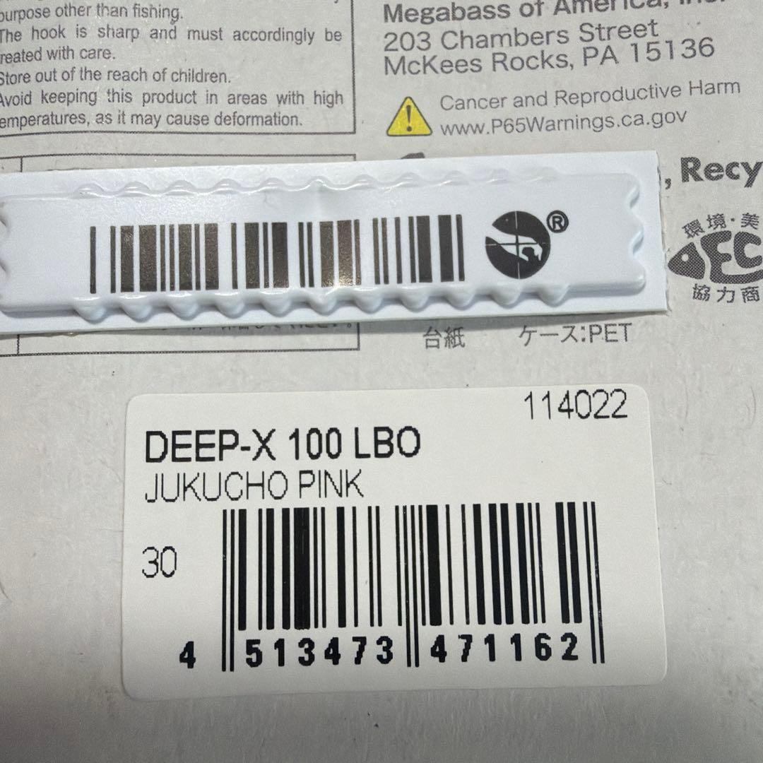 Megabass DEEP-X 100LBO Lure 2-Color Set Bait Fishing Accessories - Image 8