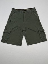 Boy Scouts Of America Shorts Boys 2XL Green Canvas Cargo Uniform BSA Outdoor