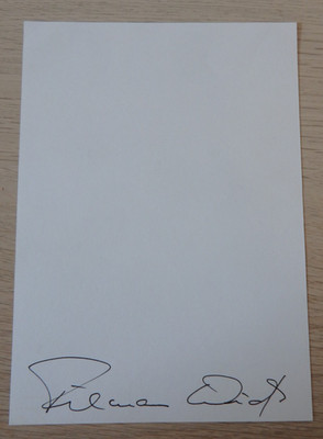 Handschriftliches Autogramm des deutschen Cellisten Tilmann Wick (123434)