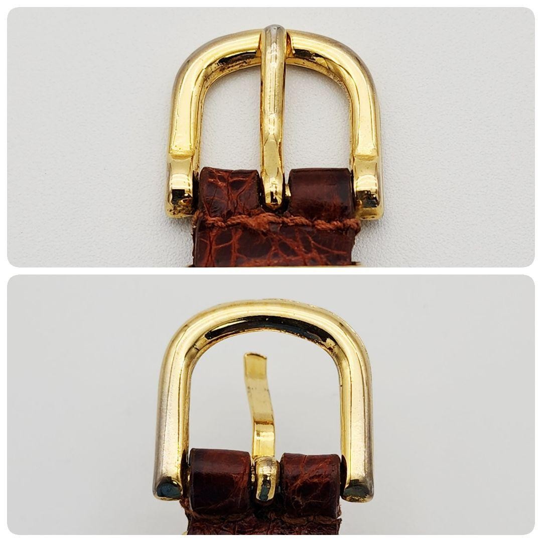 PRADA Crocodile Bracelets Bangles Brown With Roun… - image 16