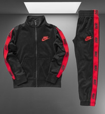Men  s Nike Style Full Zip Tracksuit Set Sportswear Fleece Custom Print 2 Piece