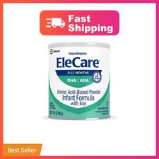 EleCare Hypoallergenic Baby Formula, Amino Acid-Based Powder  For babies wit...