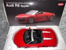 Kyosho 1/18 Audi R8 Spyder Diecast Model Car Red V10 Convertible Display Rare JP