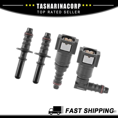 #ad 2pcs 5 16quot; 7.89mm SAE to 5 16quot; 8mm Nylon Fuel Line Hose Quick Release Connector $12.93