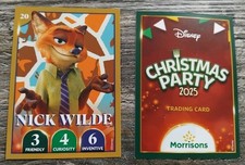 Morrisons Disney Christmas Party Trading Cards  2025 No20 Nick Wilde Zootropolis