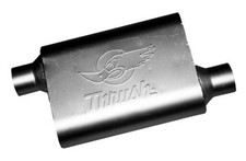 Thrush Muffler Deep Race Tone Most Applications Inlet 2.5 Pipe Connection