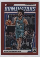 2022 Panini Donruss Optic Elite Dominators Red Prizm 56/99 Cade Cunningham rf2