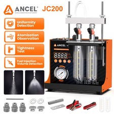Herramienta probadora limpiadora inyectora de combustible ANCEL JC200 110V/220V máquina de limpieza de calefacción