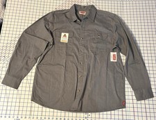 Wrangler Men's XL Long Sleeve Button-Up Gray NEW